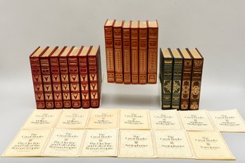 Collection Of 17 Franklin Library Books  '25th Anniversary Edition Of The Great Books Of The Western World'