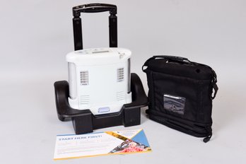 Inogen One G3 Oxygen Concentrator (Model No. 10-300) With Protective Cover And Portable Rolling Handled Cart