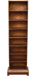 Metal Eight Shelf Basketweave Bookcase