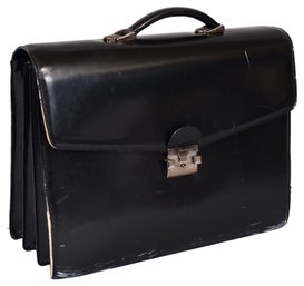 Pineider Leather Attache Briefcase