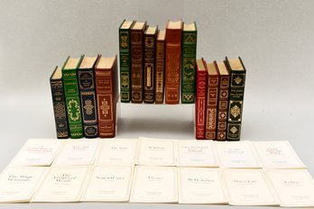 Collection Of 14 Leather Bound Franklin Library Books 'The Greatest Books Of The Twentieth Century'