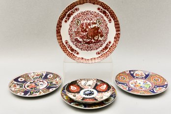 Collection Of Japanese Imari Plates And More