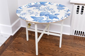 Bengt Hjerten Swedish Blue Floral Tray Table