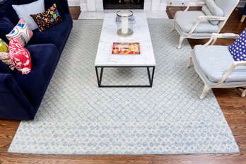 Safavieh Abstract Blue Ivory Wool Rug