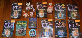 ET Phone Home - Nine Vintage ET Toys In Original Package ( NOS) Plus 5 Toys And A Bar Of Avon Et Soap ( NOS)