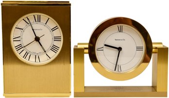 Pair Of Tiffany & Co. Desk Clocks