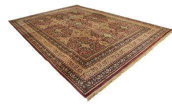 Shaw Wool Golden Tabriz Wine Area Rug