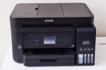 Epson WorkForce ET-4750 EcoTank Wireless Color All-in-One Supertank Printer With Scanner, Coper, Fax, Ethernet