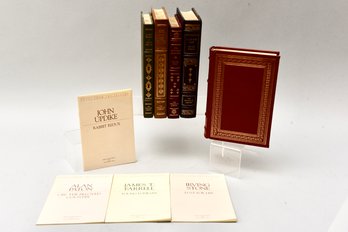 Collection Of Five Signed By The Author Limited Edition Leather Bound Books From The Franklin Library