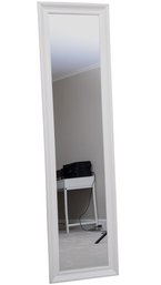 White Framed Floor Mirror