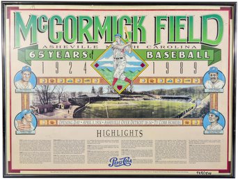 Framed Limited Edition Print Of McCormick Field 65 Years Of Baseball