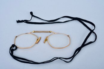 Vintage Prescription Spectacles With Bamboo Nose Pads