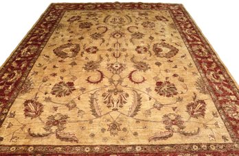 Hand Knotted Peshawar Ziegler Wool Area Rug