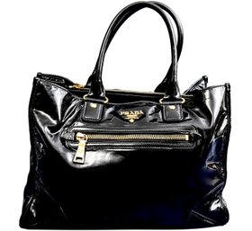 Prada Vitello Shine Patent Leather Handbag / Tote