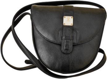 MCM Black Leather Cross-body Bag
