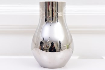 Georg Jensen Denmark Cafu Mirror Polished Stainless Steel Vase