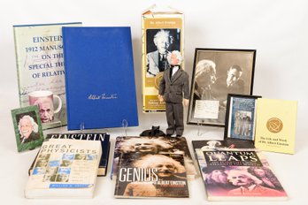 Collection Of Thomas Edison Memorabilia - Photograph With Signature Of Robert Oppenheimer, First Edition Books