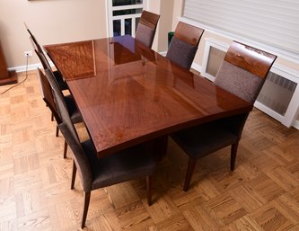 Casa Novalia Bellagio Dining Room Table, Six Chairs, Leaves And Table Pads