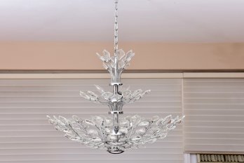 Three Tiered Crystal Chandelier