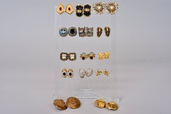 Collection Of Vintage Clip-On Earrings - Nina Ricci, Dotty Smith And More
