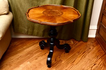 Thomasville Two-tone Pedestal Accent Table