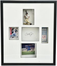 Cal Ripkin Jr. Autographed Sports Memorabilia Shadow Box