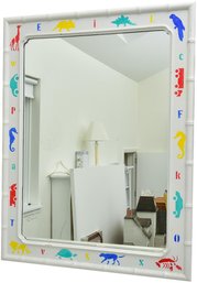 Hand Painted Wood Child's Themed Wall Mirror
