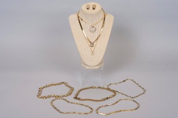 Collection Of Good Quality Gold-Tone Necklaces