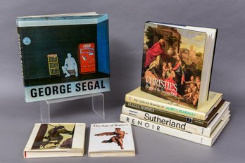 Collection Of Eight Art Books - George Segal, Renoir, The Age Of Rococo And More