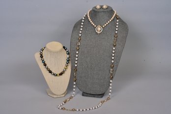 Collection Of Faux Pearl Necklaces And More