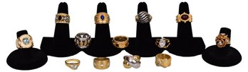 Collection Of 18K Gold Filled Rings And More (size 6 1/4)
