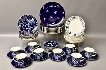 Block Bidasoa Spain Cobalt Blue Dinnerware Set