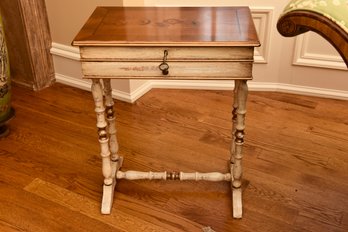 Italian Marquetry Inlaid Jewelry Storage Table