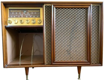 Mid Century Modern Continental By  Magnavox High -fidelity Stereo Cabinet.