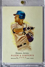 HOF Derek Jeter 2007 Topps Allen & Ginters Base - Mint