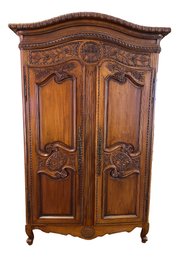 Paid $5,200 Antique Hand Carved French Armoire With Modern Drawers Custom Built Inside