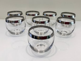 8 Roly-Poly Silver Band Glasses