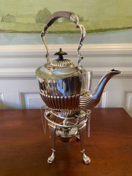 Sheffield Silver Plated Spirit Kettle