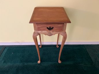 Small Wood One Drawer Stand