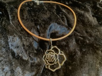 Sterling Rose Necklace #11