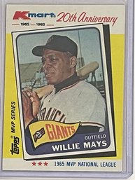 1982 Topps Kmart 20th Anniversary Willie Mays Card #8