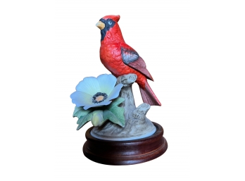 Red Cardinal Porcelain Figurine