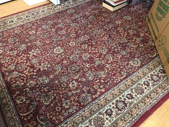 Persian Style Wool Area Rug - Red, Blue, Tan, Cream - Approx 6.5 X 9