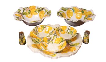 IL Mulino  Lemon Pattern Serving Items