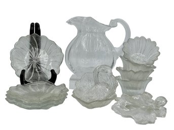 Assorted Glass Serving Pieces