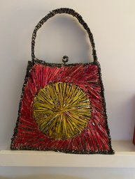 Colorful Woven Handbag