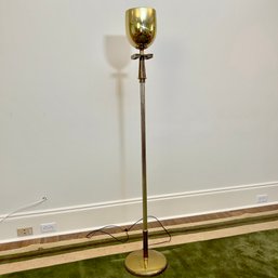 An  Art Deco  Brass Metal Torchiere