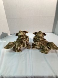 2 Dragon Bookends