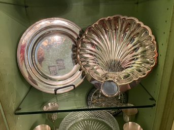 Vintage Silver Plated Mold & Plate/platter