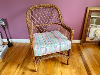 Vintage Classic Style Wicker Armchair